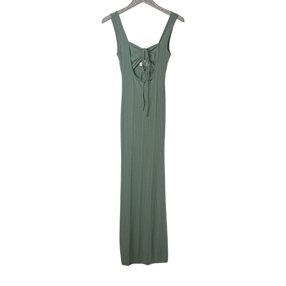 Beige Botany Sage Green Maxi Dress